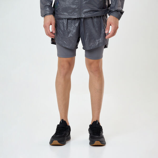 Short Running Topper 2 En 1 Crinkled Hombre