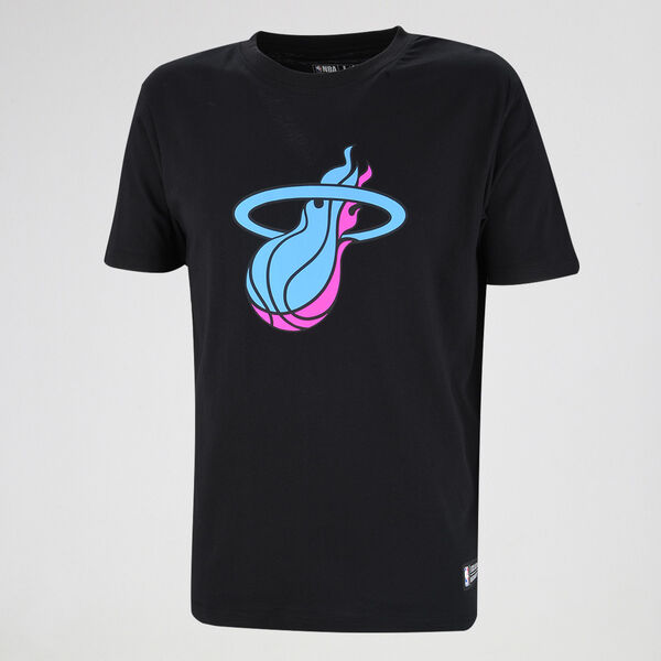 Remera NBA Miami Heat Basic Primary Logo Hombre