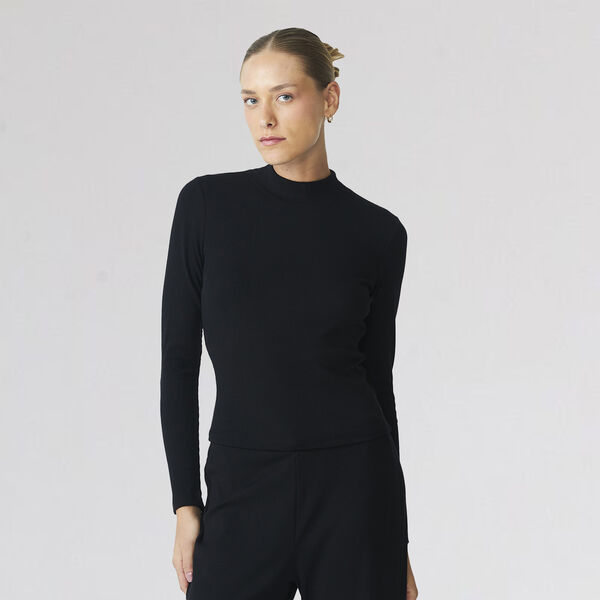 Remera Fila Manga Larga Essentails Rib Mujer