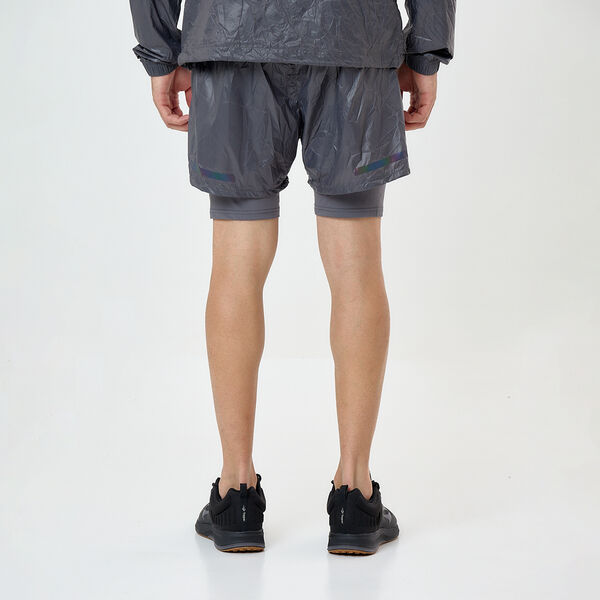 Short Running Topper 2 En 1 Crinkled Hombre