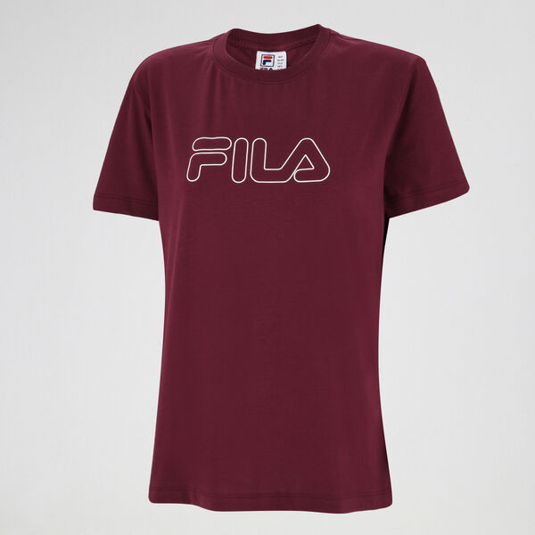 Remera Fila Regular Letter Outline para Mujer