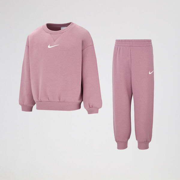 Conjunto Jordan Essential Fleece Crew Ni&ntilde;a