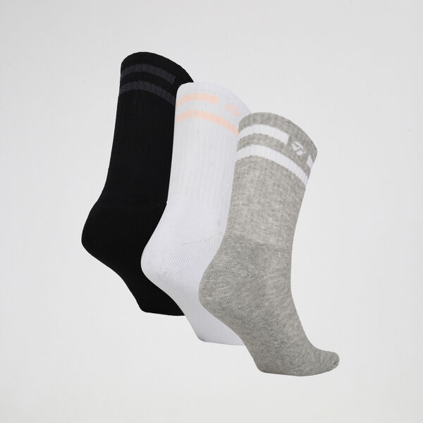 Pack de Medias Topper Caña Alta Rayas X3 de Hombre