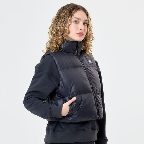 Chaleco Topper Puffer Cropped Mujer