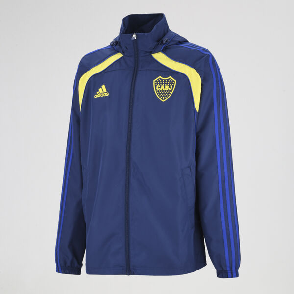 Campera Boca Juniors adidas Rompevientos Ubp 2025 Hombre