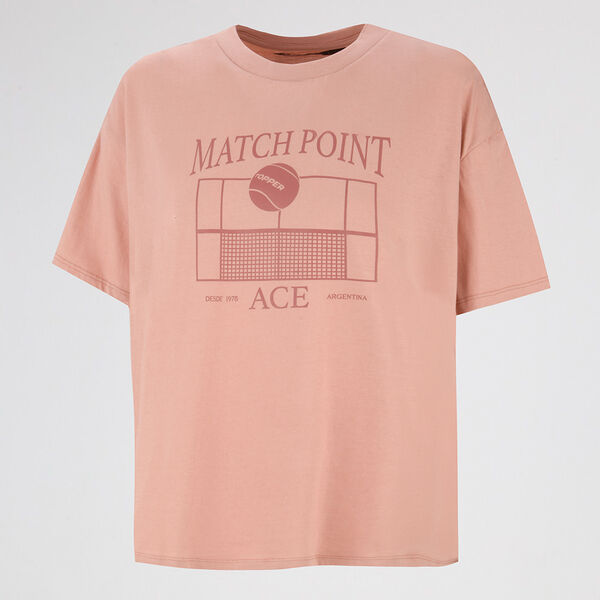 Remera Topper Match Point Mujer
