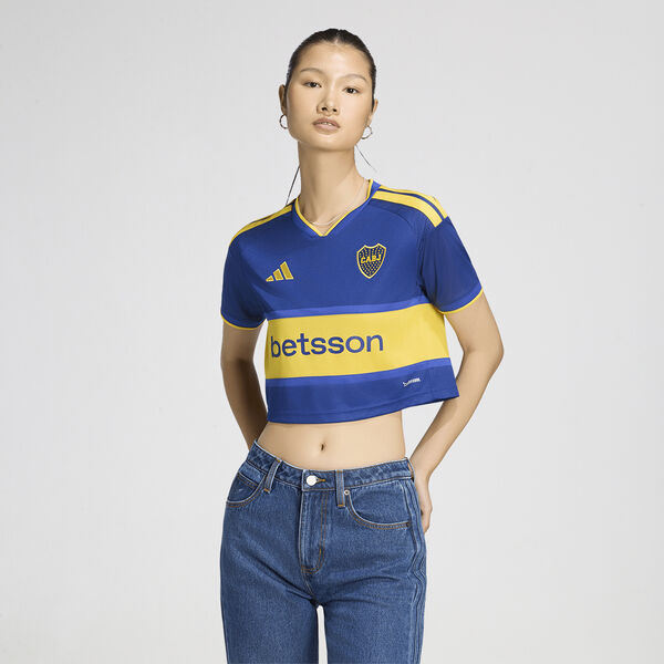 Camiseta Boca Juniors adidas Titular Corta 26 27 Mujer