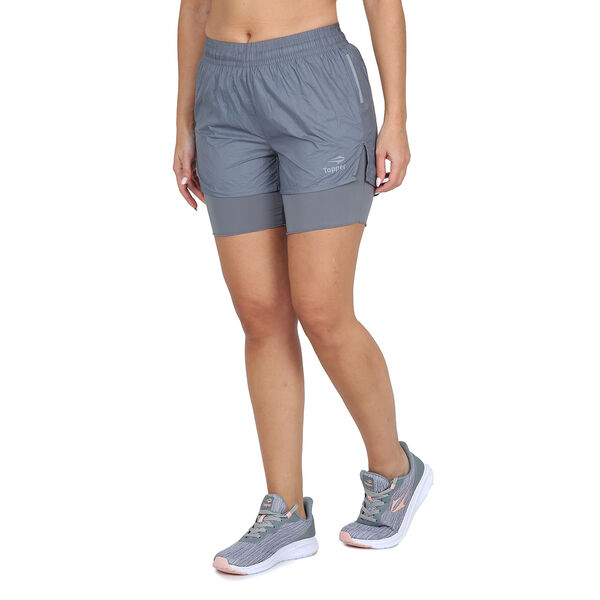 Short  Running Topper Crinkled Mujer