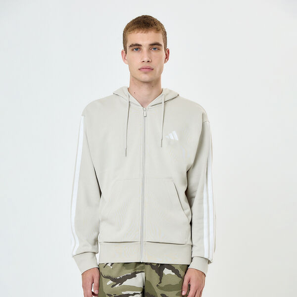 Campera adidas Essentials 3 Tiras French Terry Hombre