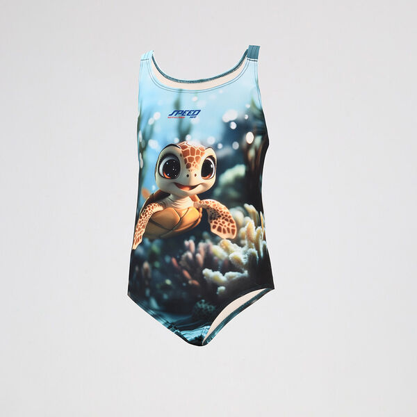 Traje De Baño Speed Sea Turtle Niña