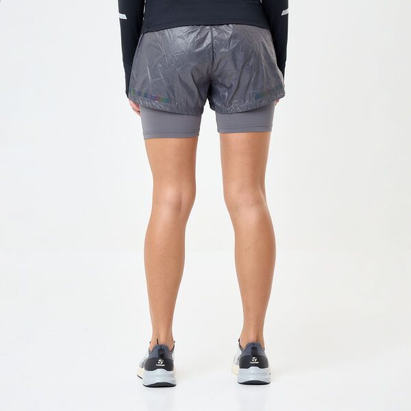 Short Running Topper Crinkled 2 En 1