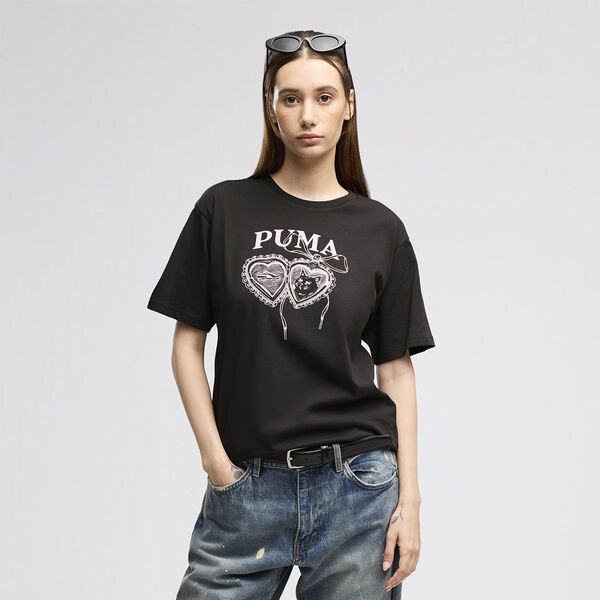 Remera Puma Graphics Relaxed Mujer