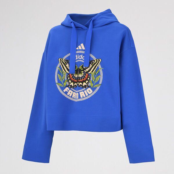 Buzo con capucha adidas X FARM RIO algodón Mujer
