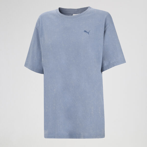 Remera Puma Essentials Elevated Relaxed Wash Mujer