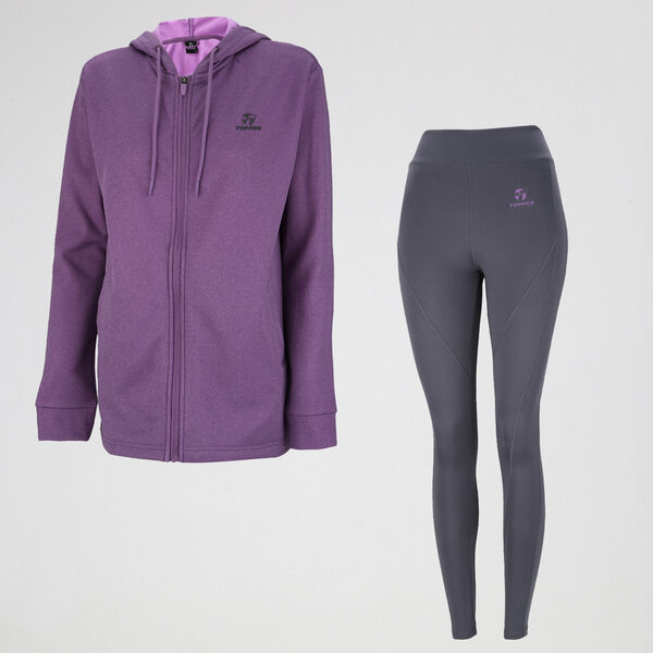 Conjunto Entrenamiento Topper Con Calza Mujer