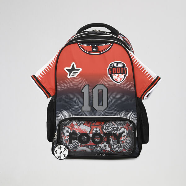 Mochila Footy Espalda Dream Team 18 Ni&ntilde;o con estuche y lapiceras