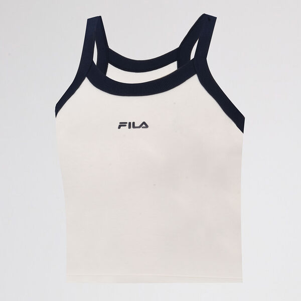 Musculosa Fila Ribbed Letter Mujer