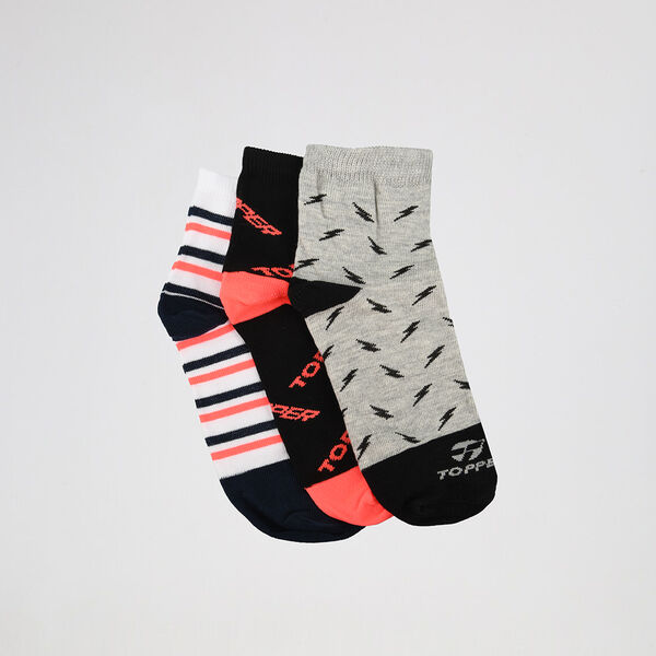 Pack de Medias Topper Caña Baja Casual X3