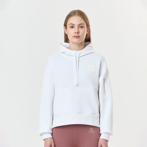 Buzo Entrenamiento Topper Canguro Pro Fleece Mujer