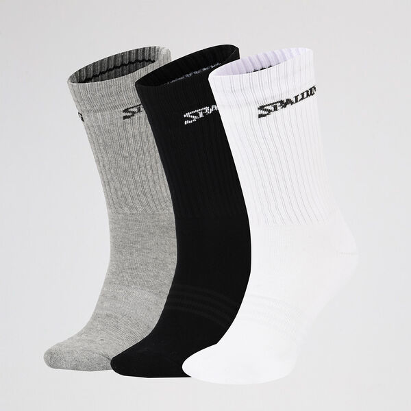 Pack de Medias ca&ntilde;a media Spalding Crew X4
