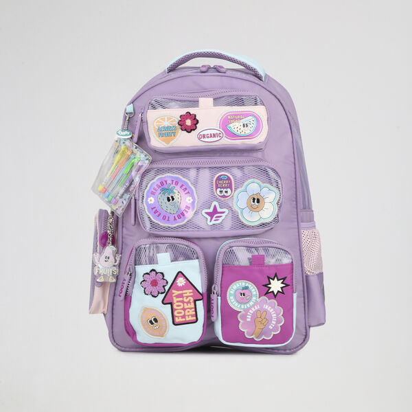 Mochila Footy Espalda Wonder Pockets 18 Reforzada Ni&ntilde;a con estuche