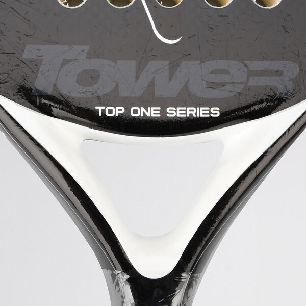 Paleta P&aacute;del Tower Black Fibra Ultra Soft 38mm