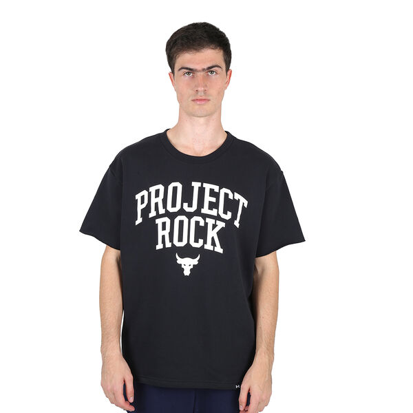 Remera Entrenamiento Under Armour Project Rock Heavyweight Terry Hombre