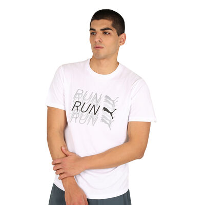Remera Puma Run Logo Short Sleeve