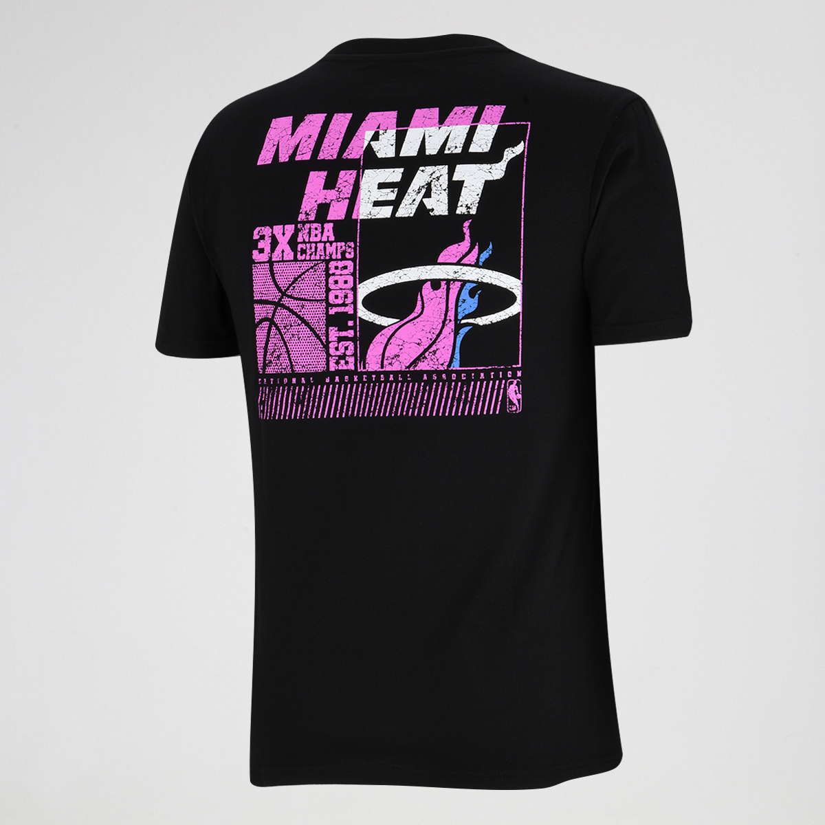 Remera NBA Crowns Regular Crew Miami Heat,  image number null