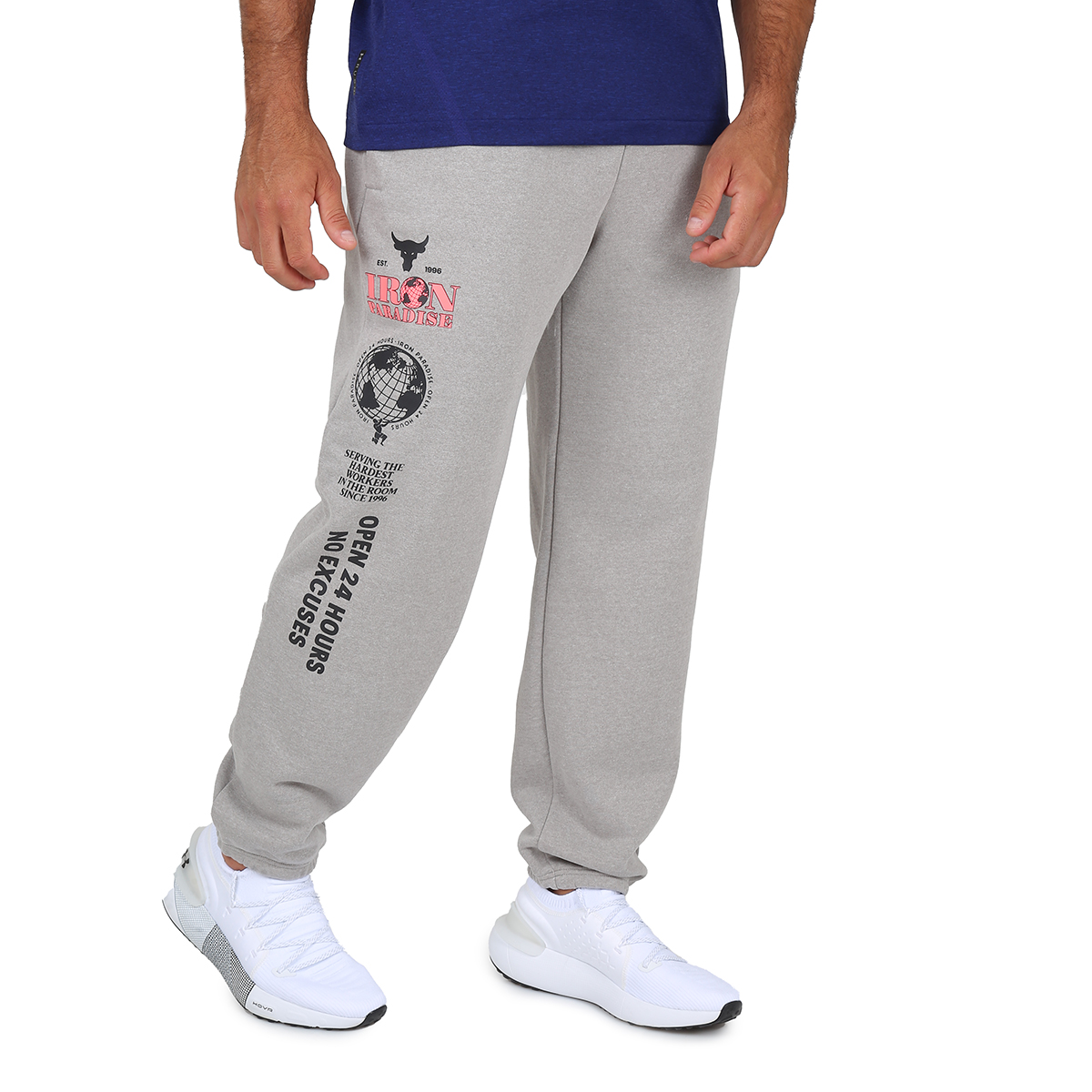 Pantalon Training Under Armour Proyect Rock Hg Hwt Terry Hombre,  image number null
