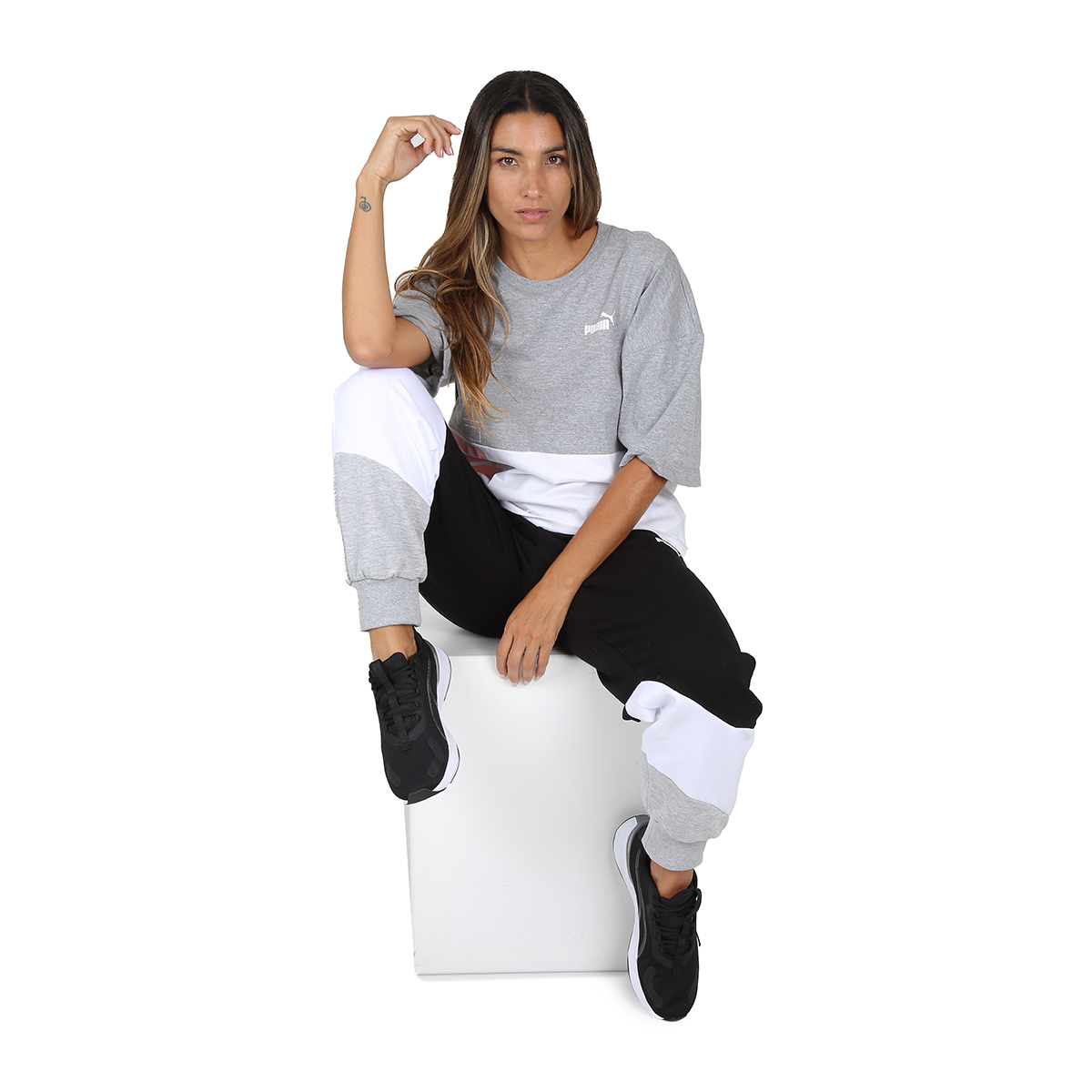 Remera Puma Power Colorblock Mujer,  image number null