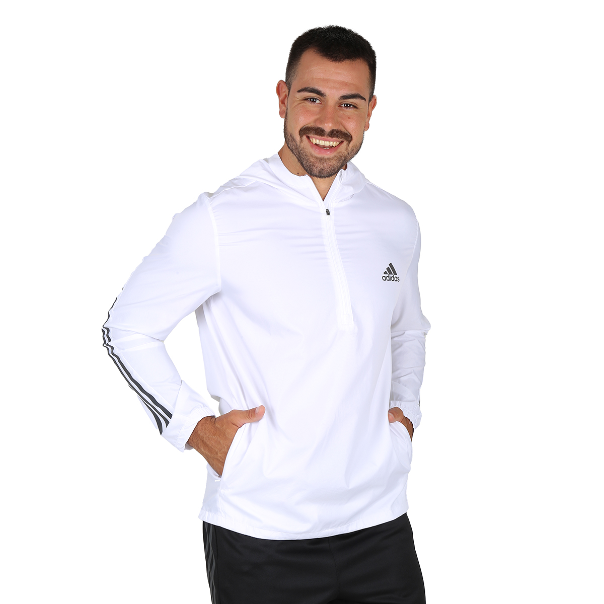 Campera Running adidas Run Icons 3 Stripes Hombre,  image number null