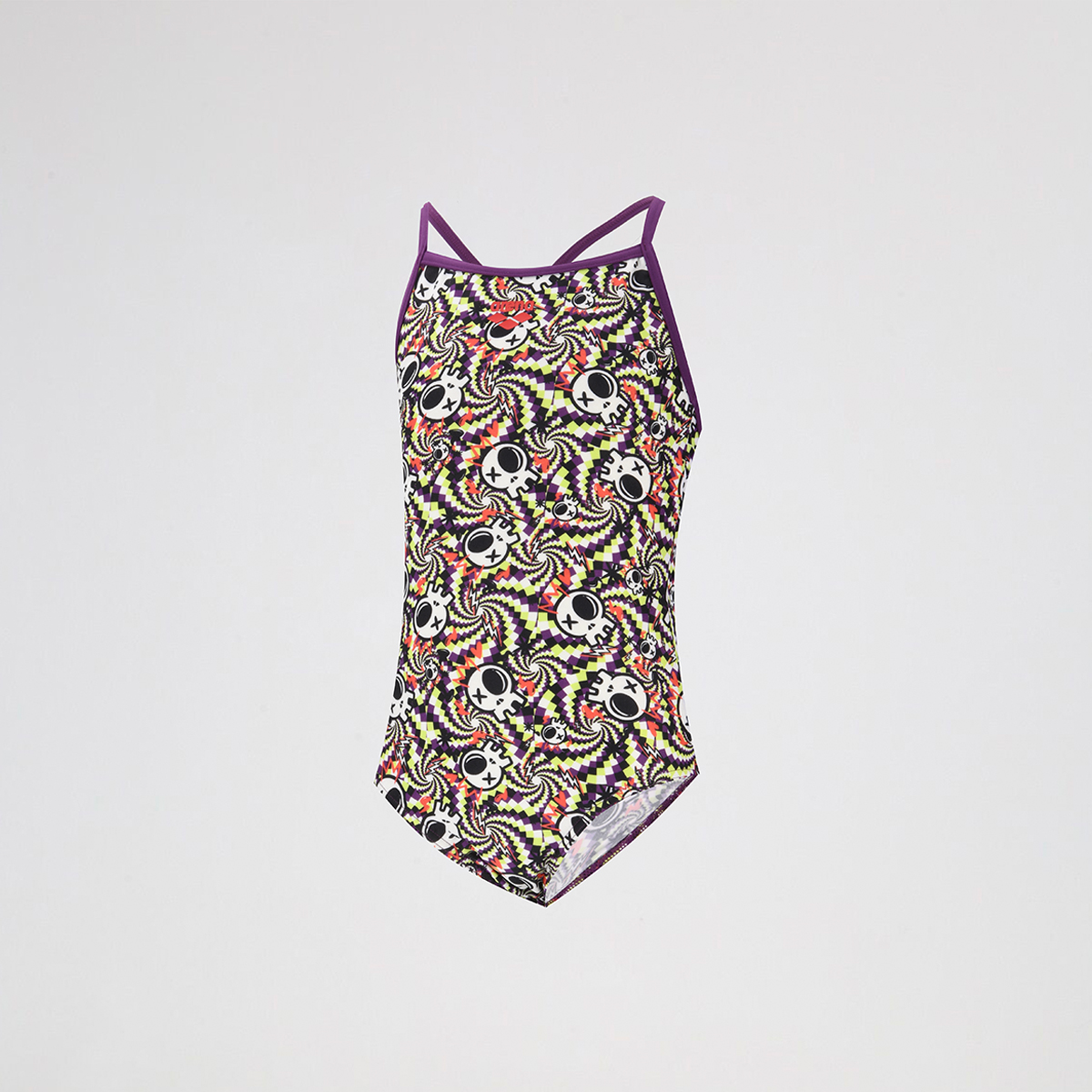 Traje de Ba&ntilde;o Arena Fun Skulls Light Drop 590 Ni&ntilde;a,  image number null