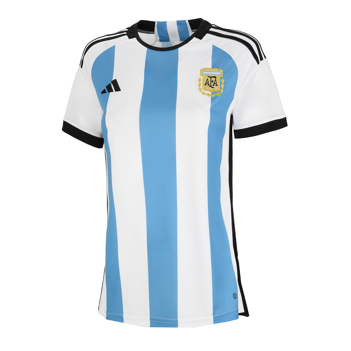 Camiseta Argentina adidas Titular Mundial 2022 Mujer Poli ster