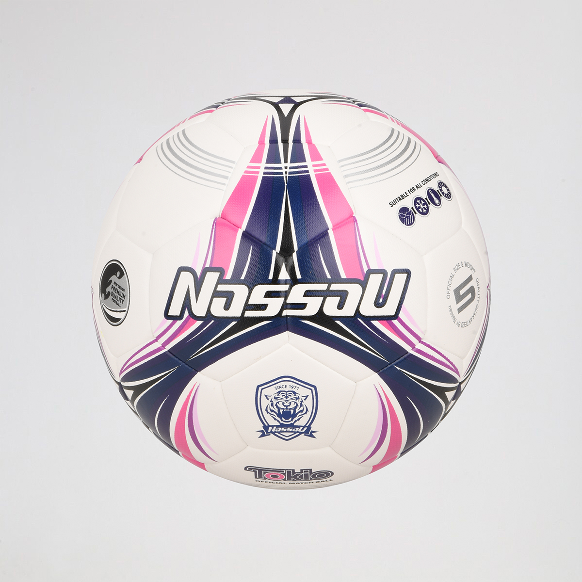 Pelota F&uacute;tbol Nassau Tokio N5 PU,  image number null