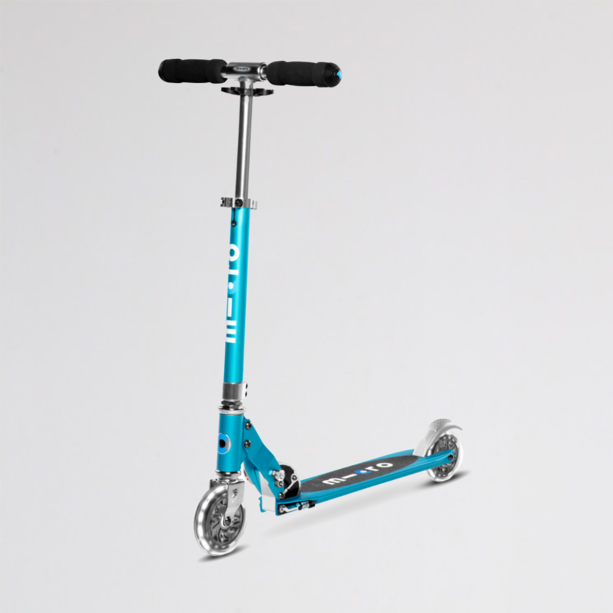 Monopat&iacute;n Micro Ocean Blue Plegable Led Infantil,  image number null