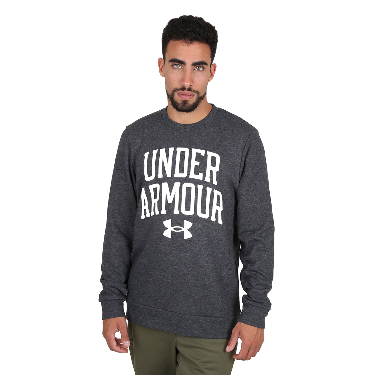 Buzo Urbano Under Armour Rival Terry Crew Latam Hombre,  image number null