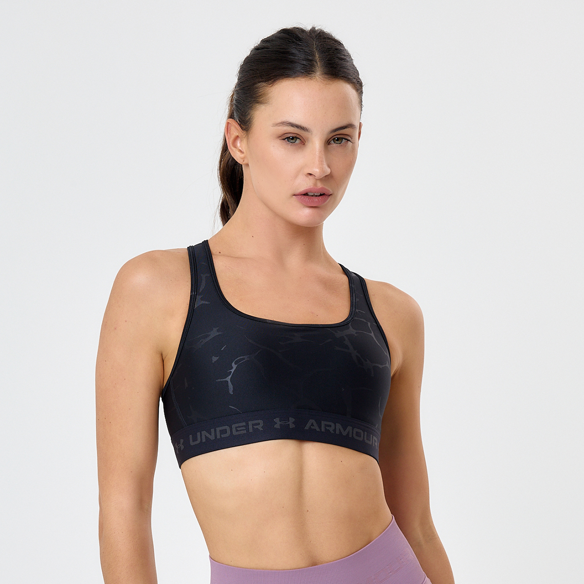 Top Entrenamiento Under Armour Crossback Mid Emboss Mujer,  image number null