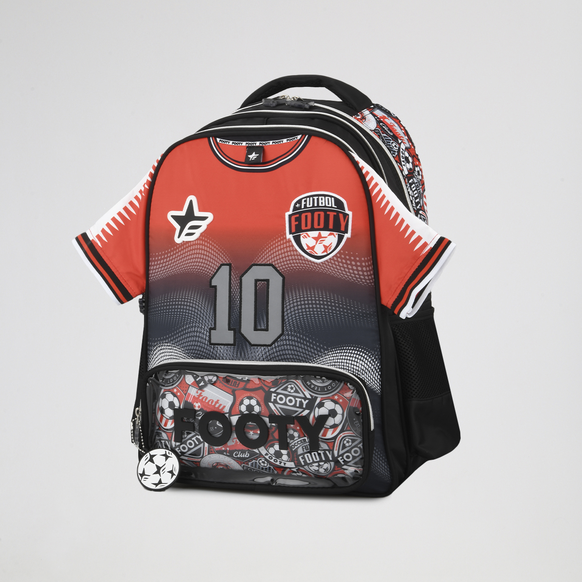 Mochila Footy Espalda Dream Team 18 Ni&ntilde;o con estuche y lapiceras,  image number null
