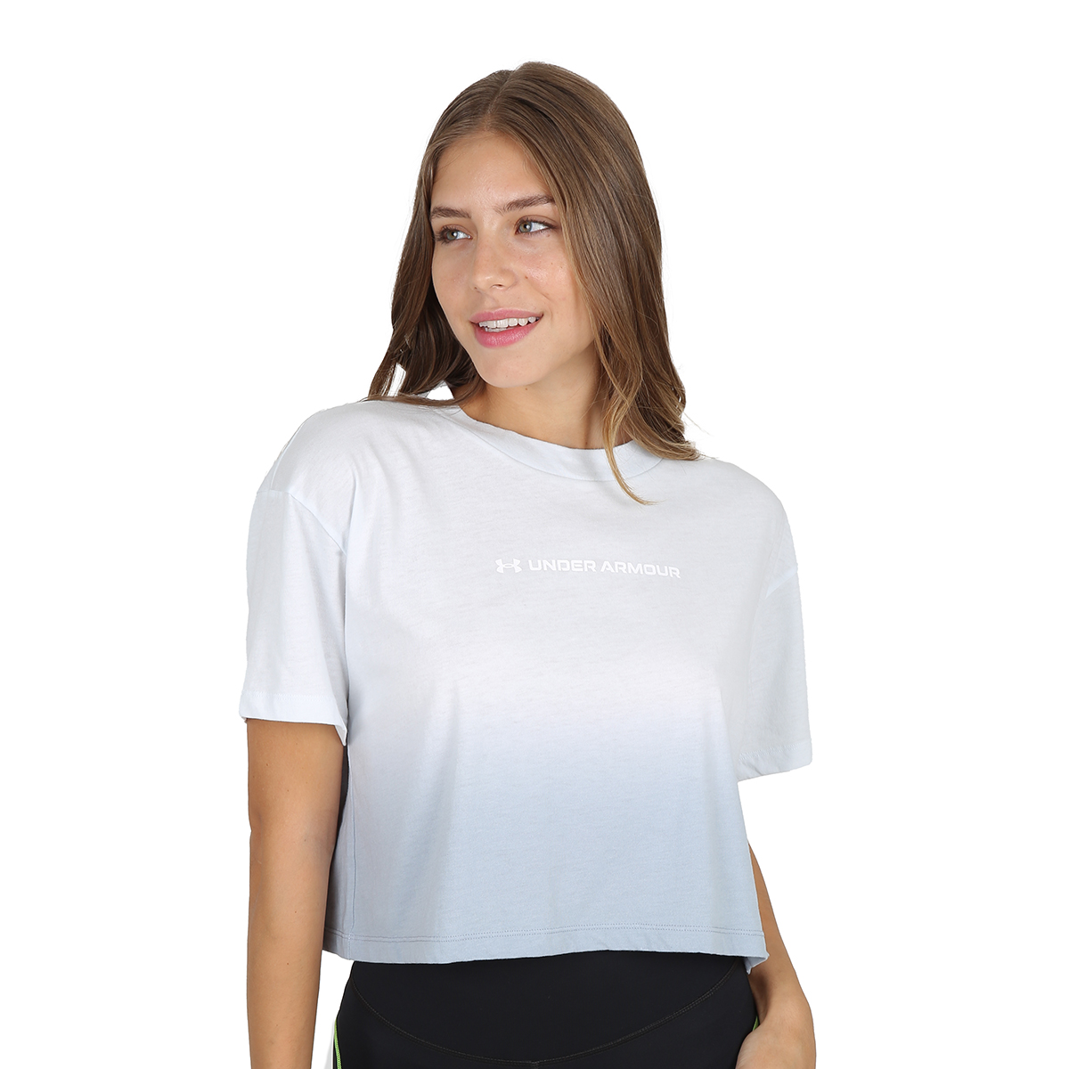 Remera Entrenamiento Under Armour Dip Dye Crop Mujer,  image number null