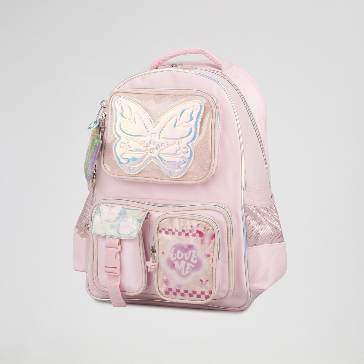 Mochila Footy Espalda Glow Fly 18 Ni&ntilde;a tiras reforzadas,  image number null