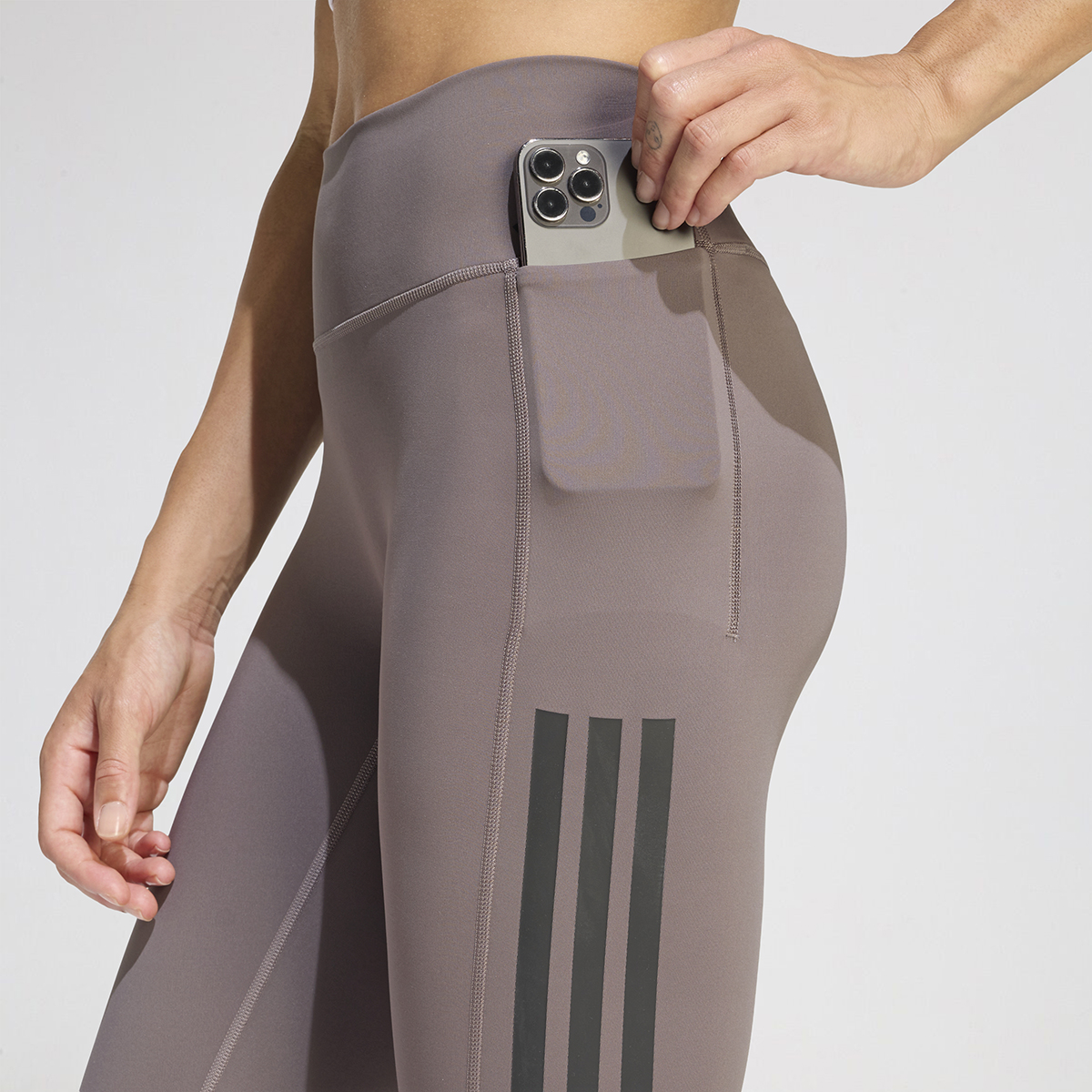 Calza Entrenamiento adidas 7/8 Optime 3 Tiras Mujer,  image number null