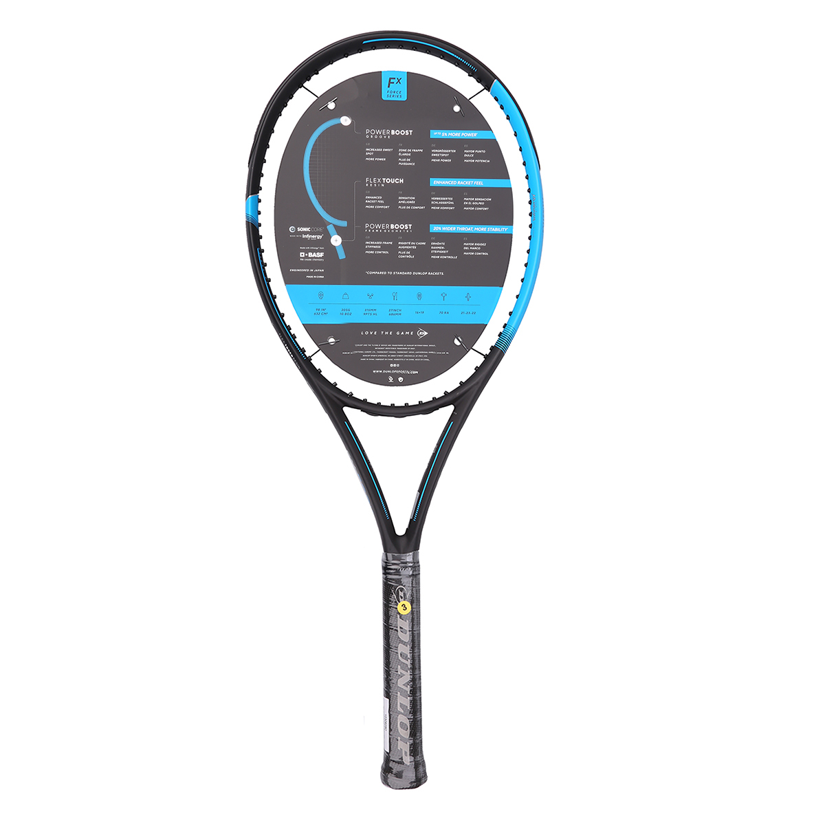 Raqueta Dunlop Fx 500 Grip 3,  image number null