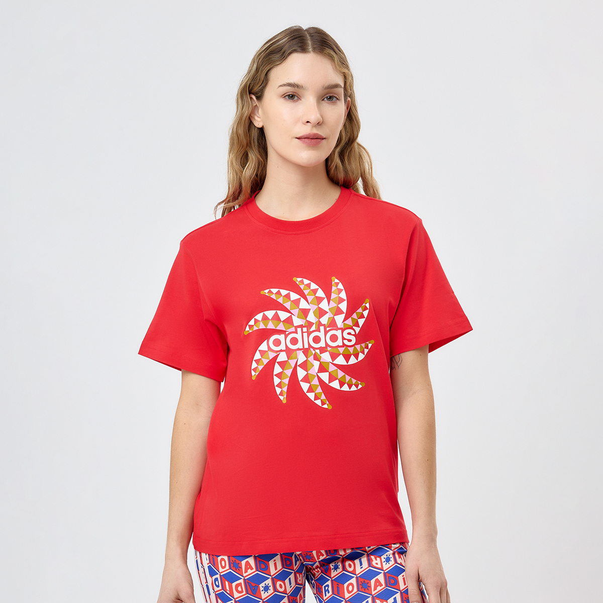Remera adidas roja deals