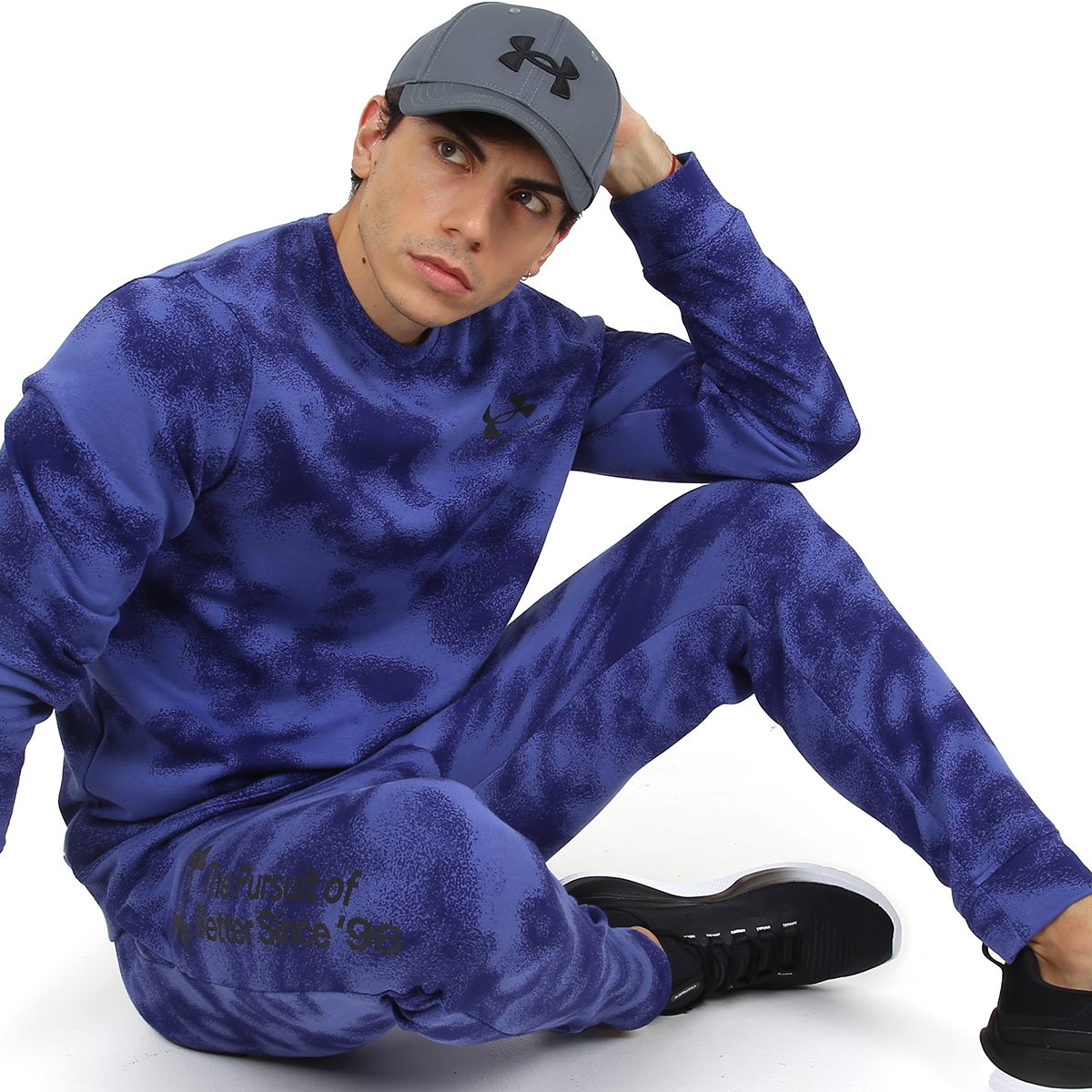 Buzo Entrenamiento Under Armour Rival Terry Nov Crew Hombre,  image number null