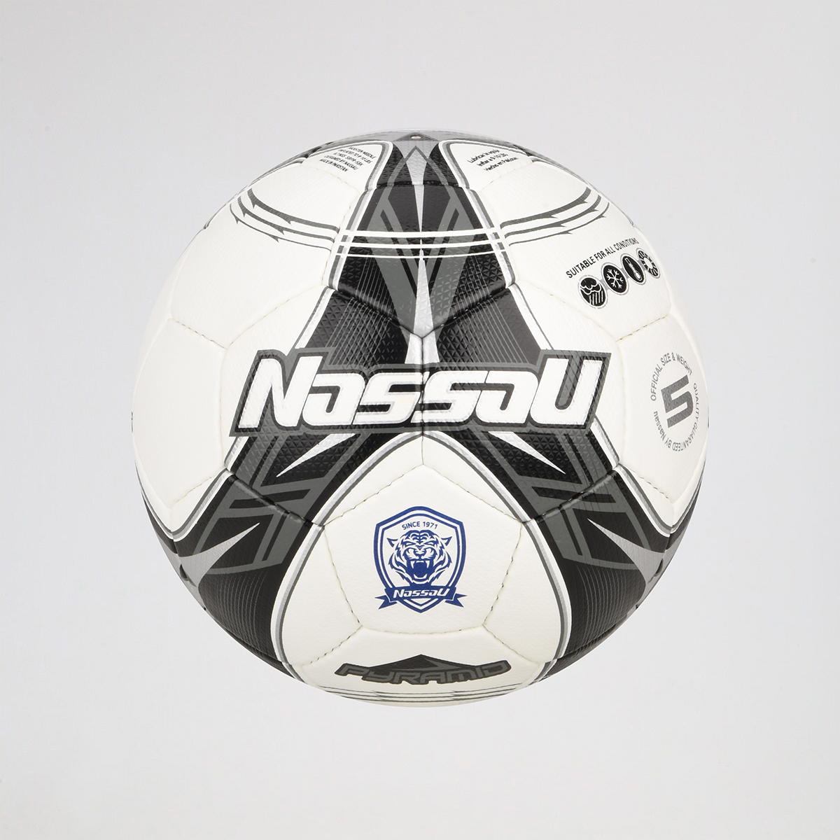 Pelota F&uacute;tbol Nassau Pyramid N5,  image number null