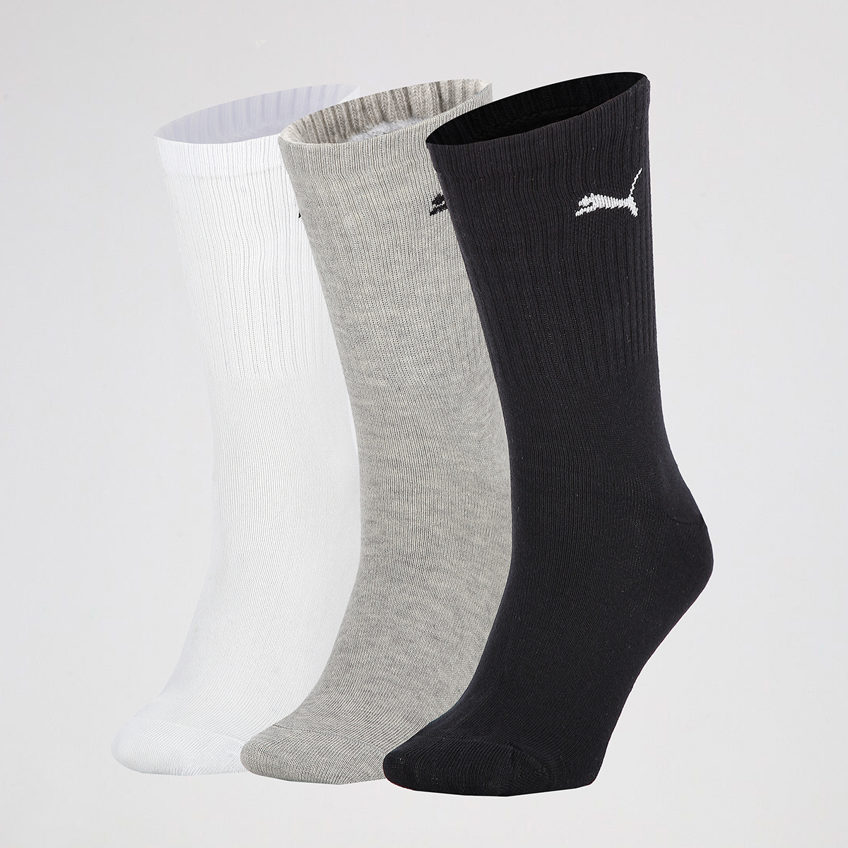 Pack De Medias Puma Crew Light X3 Hombre,  image number null