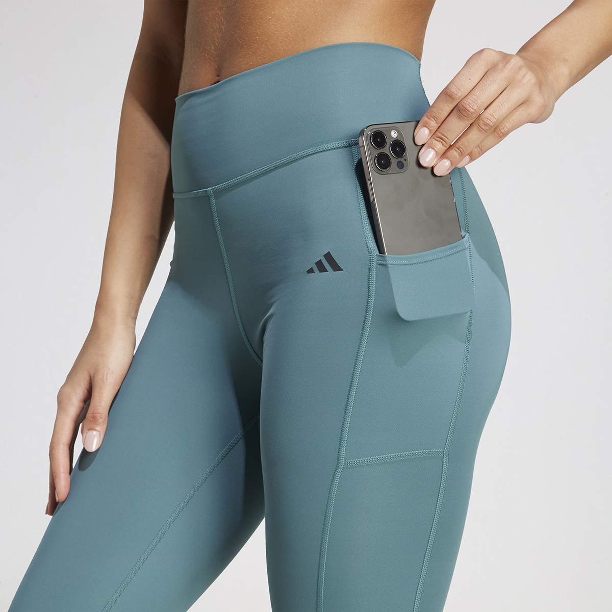 Calza Entrenamiento adidas Optime Stash 7/8 Mujer,  image number null