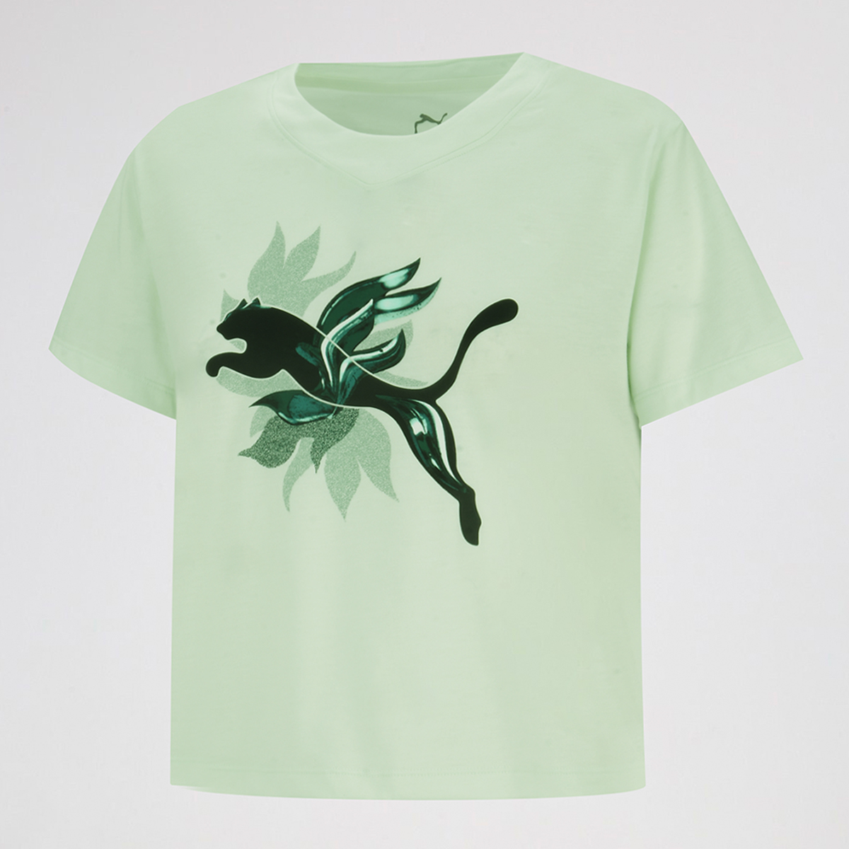 Remera Puma Green Terrains Fashion Training Mujer,  image number null
