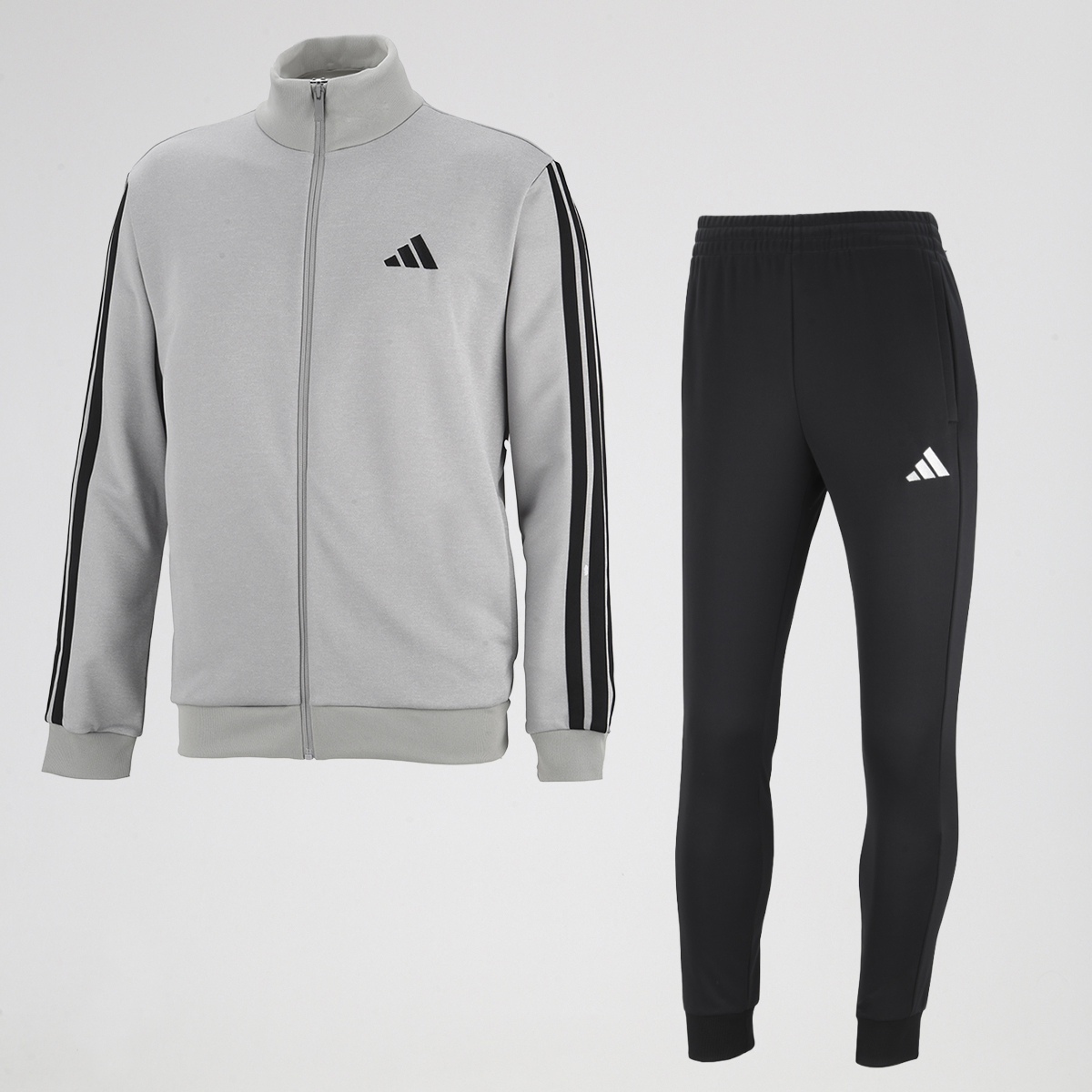 Conjunto adidas Basic French Terry 3 Tiras Hombre,  image number null